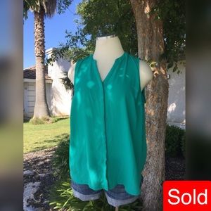 Teal tank top